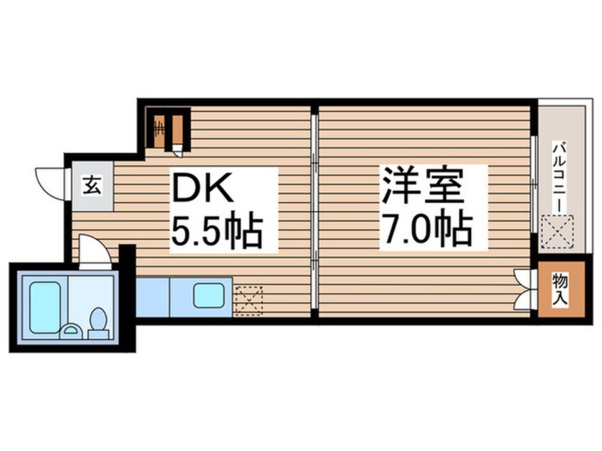 間取図 コスモスビレッヂ