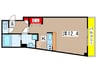 ブライトコ－ト 1Kの間取り