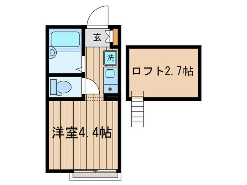 間取図 ポンデロッサ小田弐番館