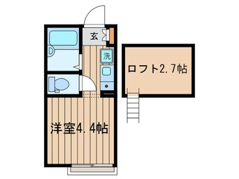 間取図 ポンデロッサ小田弐番館