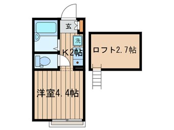 間取図 ポンデロッサ小田弐番館