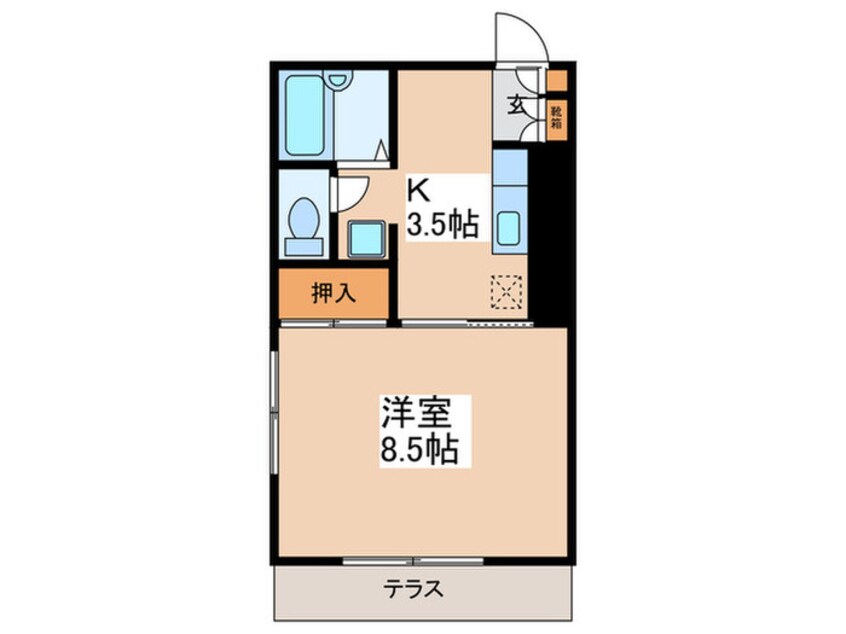 間取図 カーサフェリオ