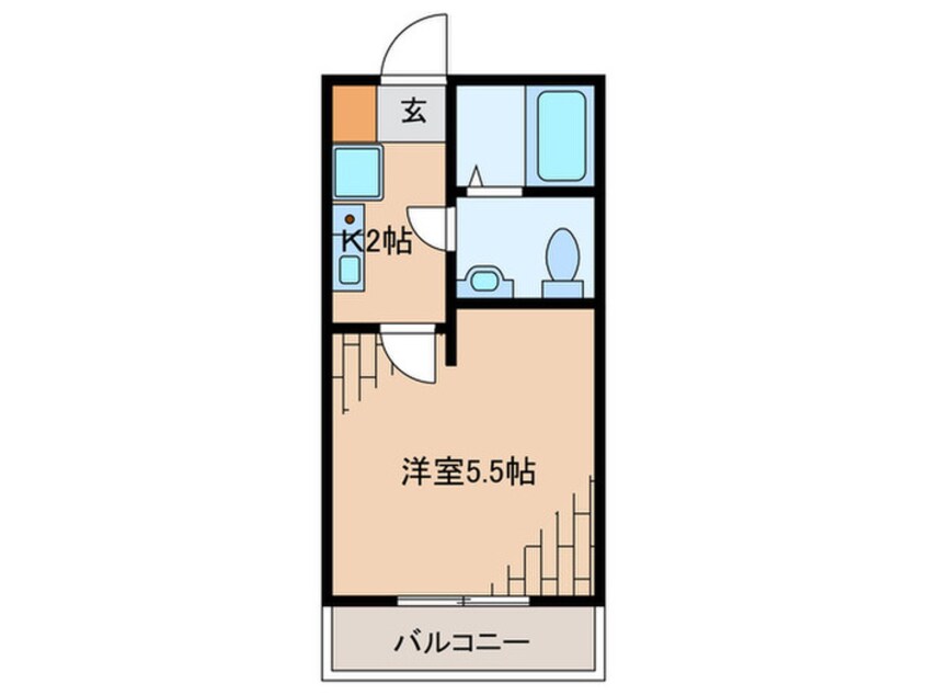 間取図 レジデンスウェスト淵野辺