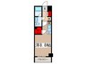 ONE ROOF FLAT TSUKISHIMA 1Rの間取り