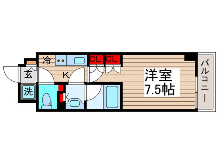 間取図 ONE ROOF FLAT TSUKISHIMA