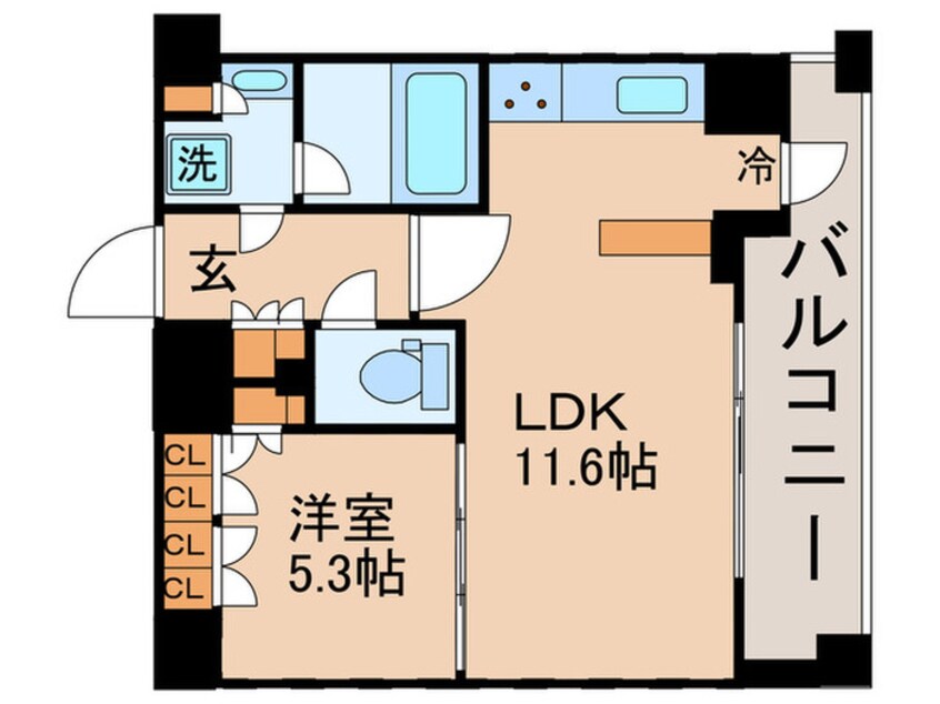 間取図 ONE ROOF FLAT TSUKISHIMA