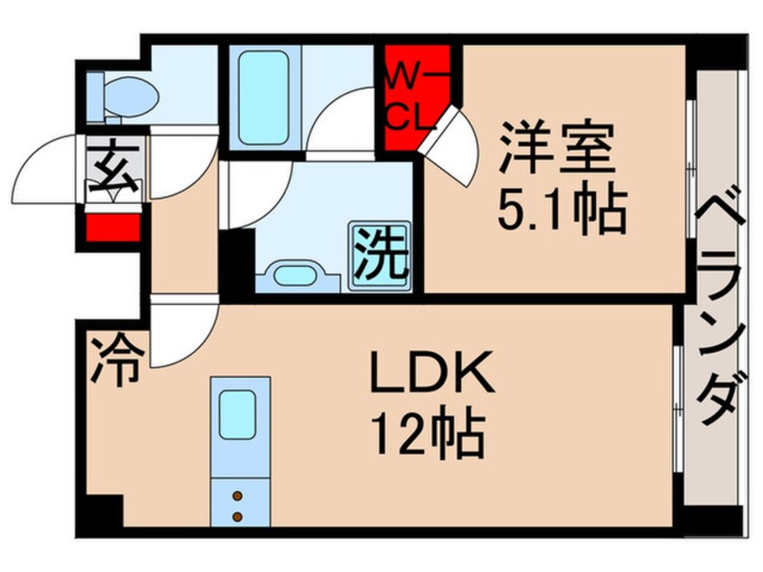 間取図 ONE ROOF FLAT TSUKISHIMA