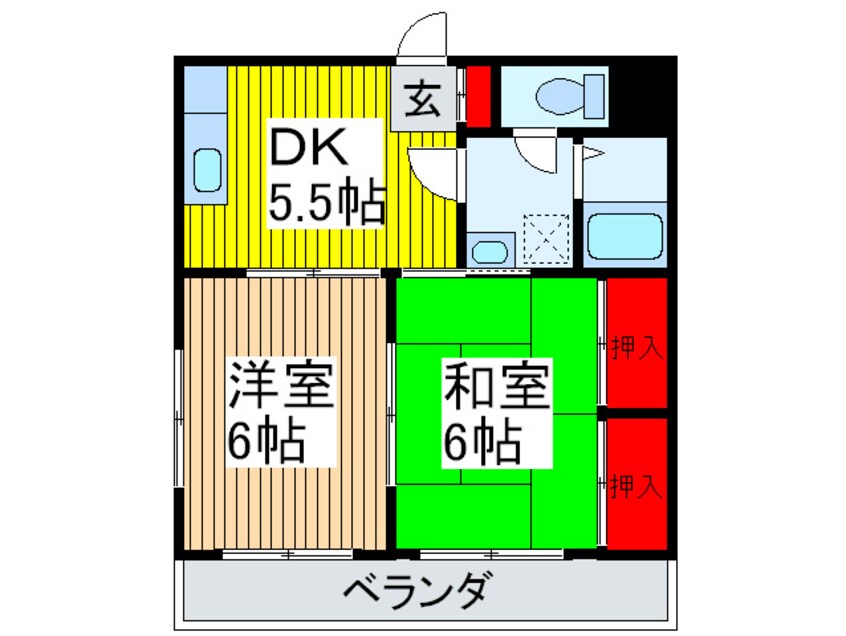 間取図 サンライズ池田