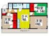 カ－サ塚越 3DKの間取り