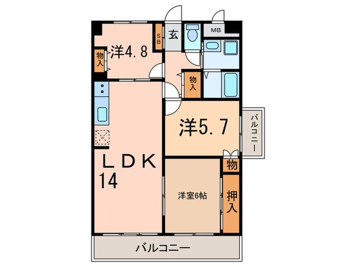 間取り図 D´sVARIE上池台レジデンス