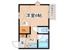 カルム元町 1Kの間取り