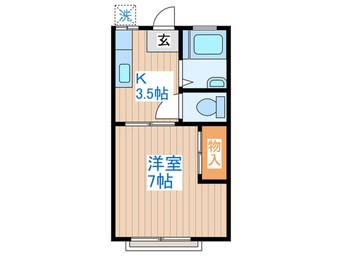 間取図 コ－ポ赤堤