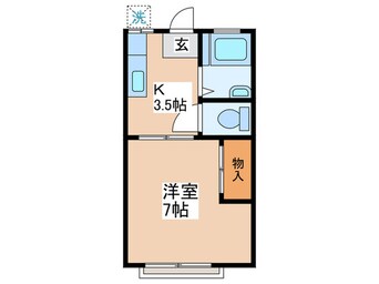 間取図 コ－ポ赤堤