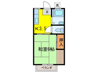 間取図 コ－ポ赤堤