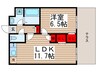 リトルズ幕張 1LDKの間取り