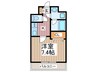 アーバン56 1Kの間取り