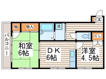 間取図 ユーコート東長崎