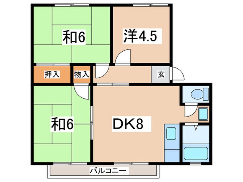 間取図 熊澤ハイツ３