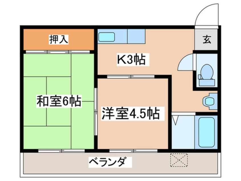 間取図 コ－ポ泉