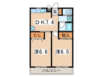 間取図 サンハウス相南Ⅱ