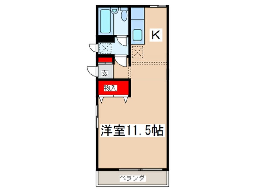 間取図 ヴェルテ奥西Ⅰ