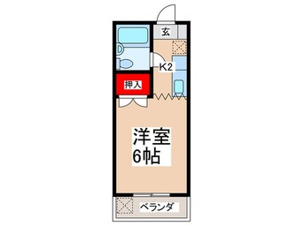 間取図 ビューラー三ヶ島Ⅱ