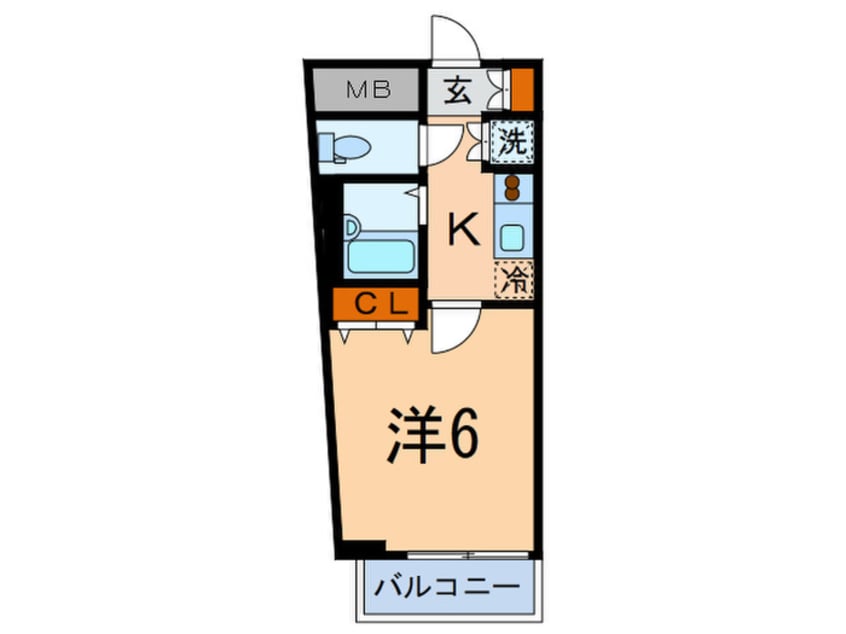間取図 ﾌﾟﾚ-ﾙ･ﾄﾞｩ-ｸ文京本駒込(306)
