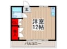 エメラルドハイツＧ 1Rの間取り