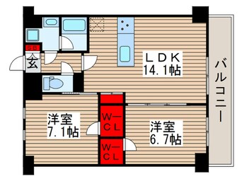 間取図 フォンターナ入谷