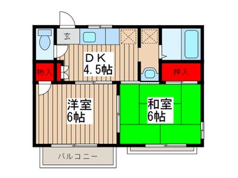 間取図 ラフォーレ・京Ｃ