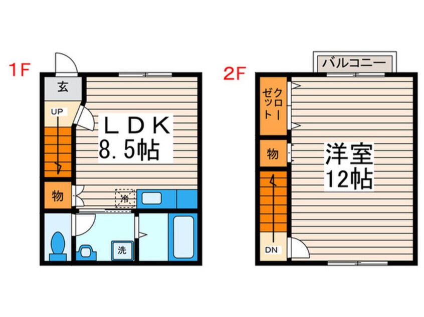 間取図 シャンブル江戸川Ⅷ