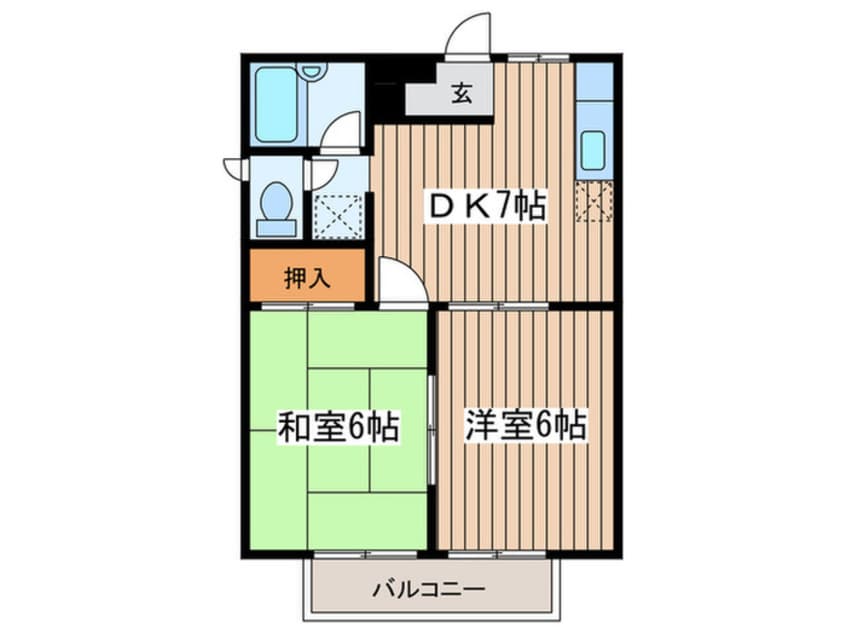 間取図 ハイムK