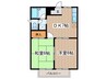 ハイムK 2DKの間取り