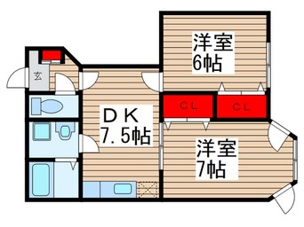 間取図 イーストサイド61