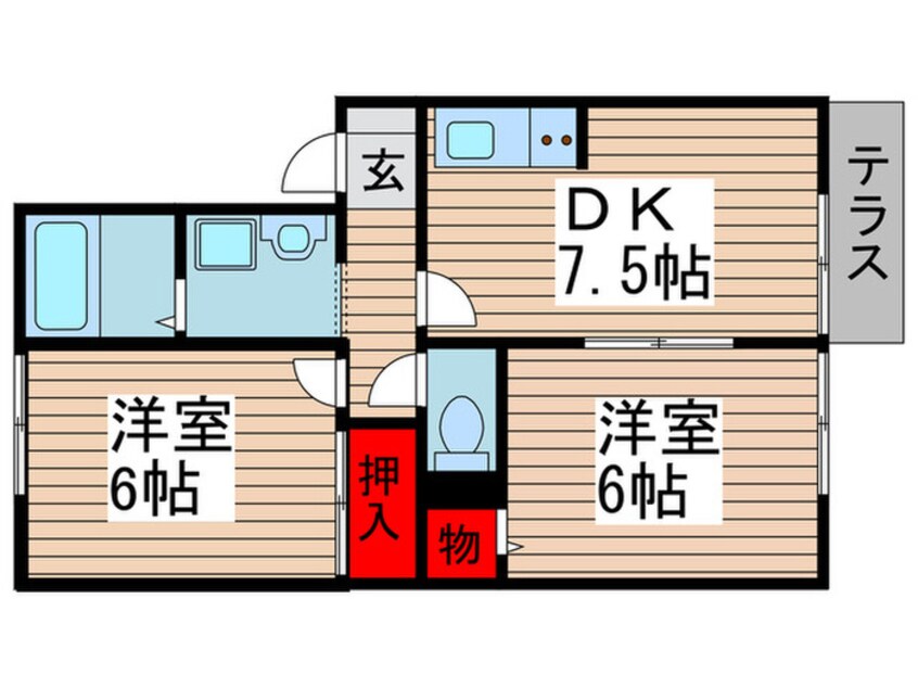 間取図 グレイスコート