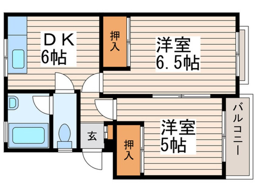 間取図 常盤コ－ポ