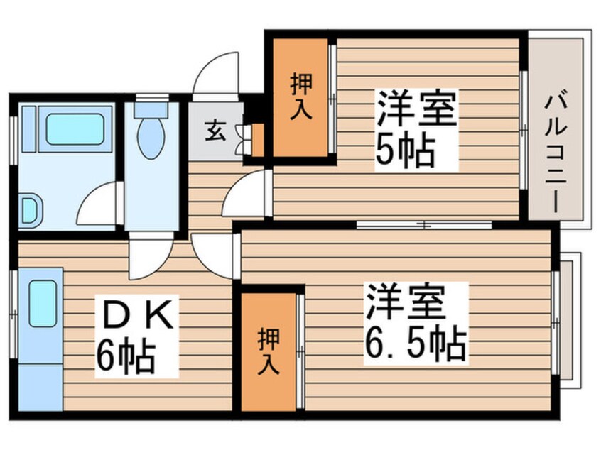 間取図 常盤コ－ポ