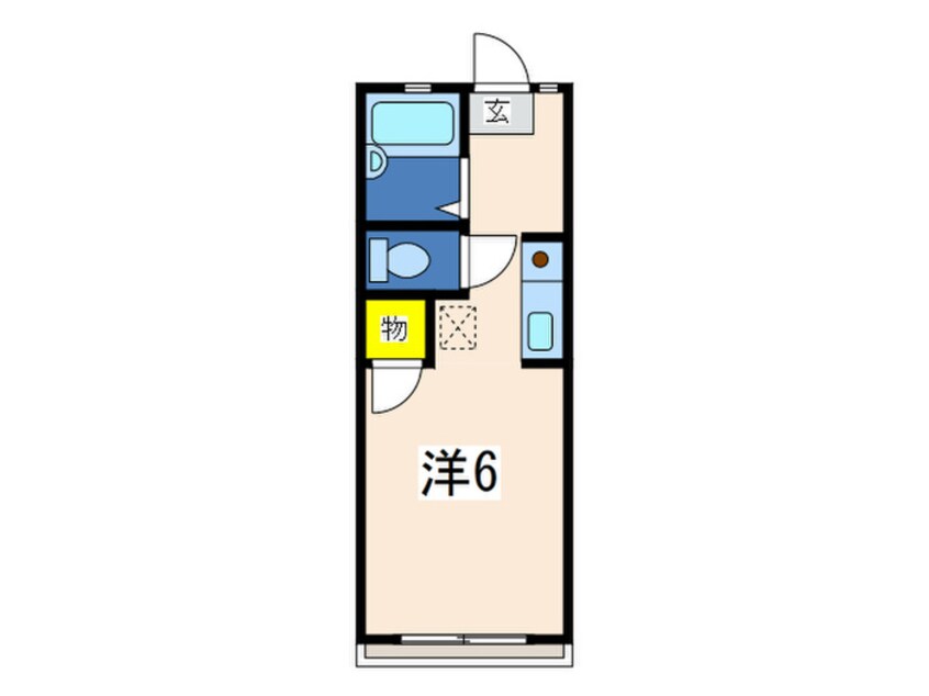 間取図 コーポカメリア