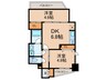 リビオメゾン入谷 2DKの間取り