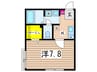 プランドールT&N 1Kの間取り