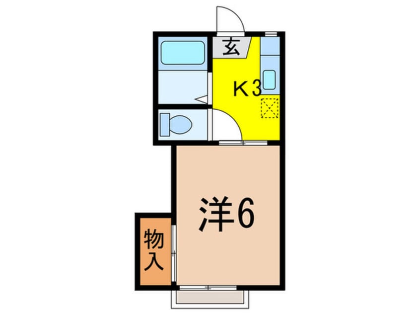 間取図 ドミール蘭