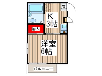 間取図 ﾎﾞﾇｰﾙ南浦和