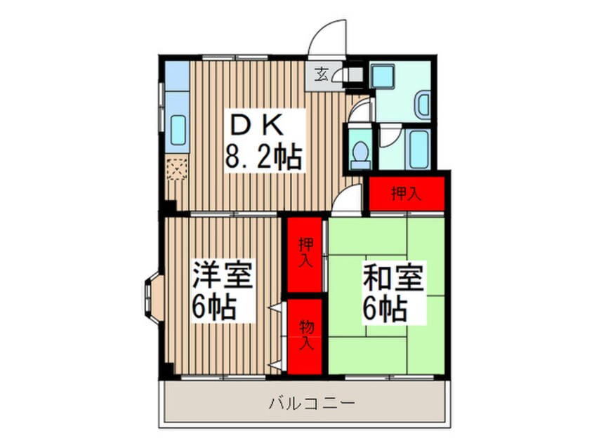 間取図 ホ－ムタウン吉川