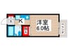 メゾンプレミネンス 1Kの間取り