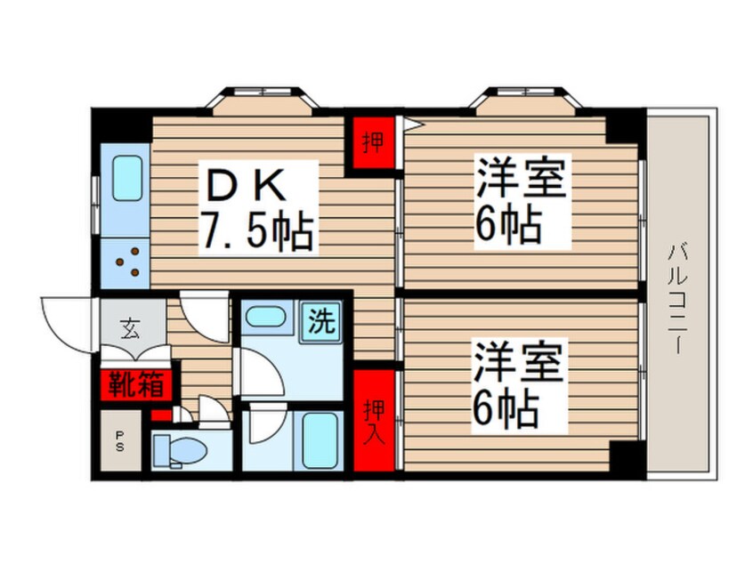 間取図 グレイスコ－ト