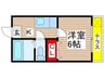 ハイム房 1Kの間取り