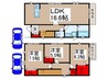 仮）長谷川様貸家1号棟 3LDKの間取り