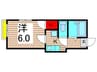 ＣＯＬＯＮＮＡ　ＭＩＬＩＡＲＥ 1Kの間取り