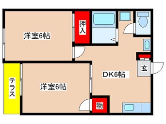 間取図 グリ－ンヴィレッジ２