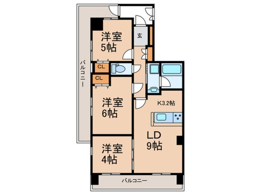 間取図 レジディア根岸